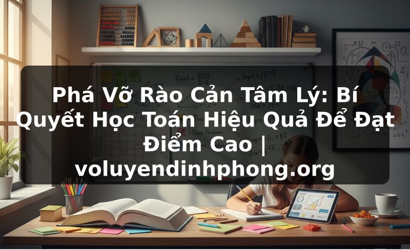 Phá Vỡ Rào Cản Tâm Lý: Bí Quyết Học Toán Hiệu Quả Để Đạt Điểm Cao | voluyendinhphong.org