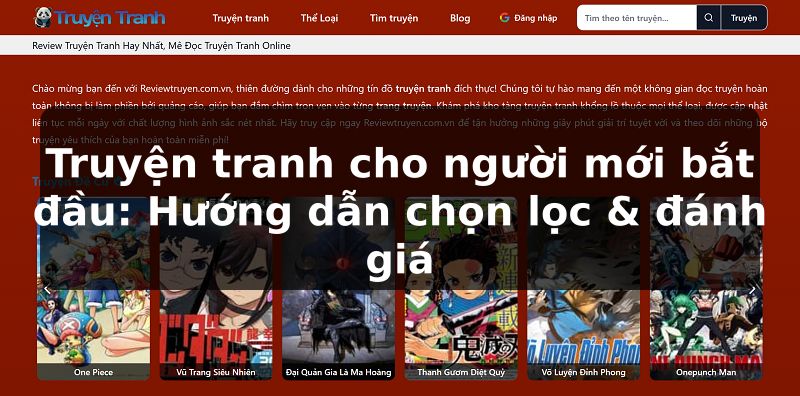 Truyện tranh cho người mới bắt đầu: Hướng dẫn chọn lọc & đánh giá